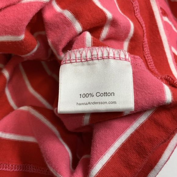 Hanna Andersson Top Girls Sz 3/90 Lot Of 2 Tank Stripe Tiers Ruffles Red Purple - Picture 14 of 15
